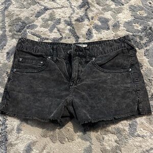 Free People Charcoal Jean Shorts